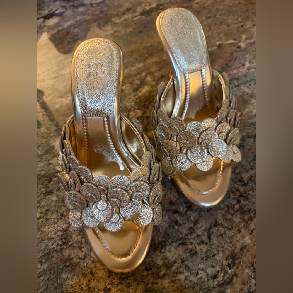 Vince Camuto Gold Heels